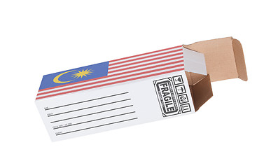 Image showing Concept of export - Product of Malaysia