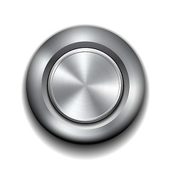 Image showing Realistic metal button