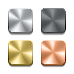 Image showing Realistic metal buttons