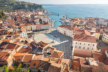 Image showing Picturesque old town Piran, Slovenia.