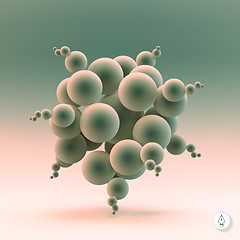Image showing Abstract spheres. 3d vector illustration. 