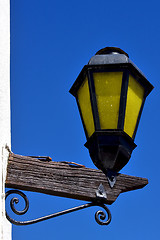 Image showing street lamp colonia del sacramento  uruguay