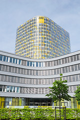 Image showing Vertical shot of ADAC emergency rescue association headquarters 