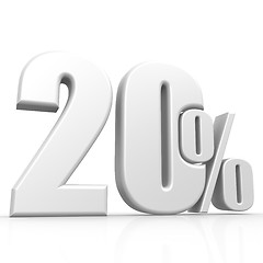 Image showing Twenty percent white