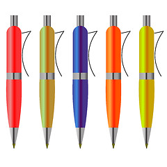 Image showing Colorful Pens