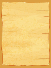 Image showing Vector yellow crumpled papyrus paper. Old sheet