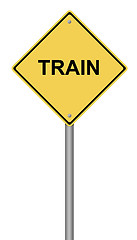 Image showing Train Warning Sign