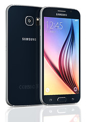 Image showing Black Sapphire Samsung Galaxy S6 