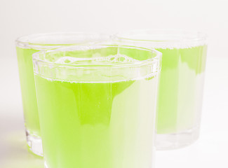 Image showing Green apple juice