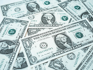 Image showing Dollar notes 1 Dollar