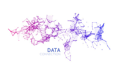 Image showing Abstract network connection background