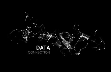 Image showing Abstract network connection background