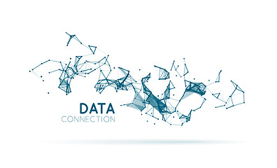 Image showing Abstract network connection background