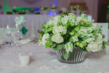 Image showing Wedding table decoration