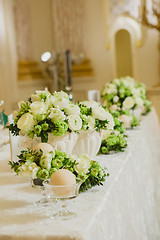Image showing Wedding table decoration