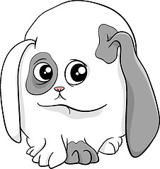 Image showing baby bunny cartoon illustration
