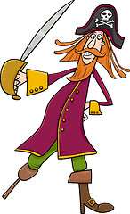 Image showing funny pirate cartoon illustration