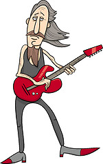 Image showing old rock man cartoon illustration