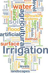 Image showing Irrigation background concept