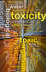 Image showing Toxicity background concept glowing