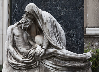 Image showing Old Cemetery statue