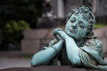 Image showing Old Cemetery statue