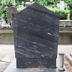 Image showing Old Cemetery statue