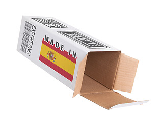 Image showing Concept of export - Product of Spain