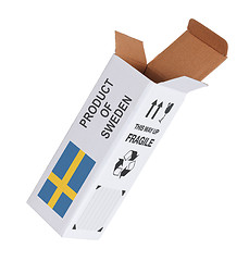 Image showing Concept of export - Product of Sweden