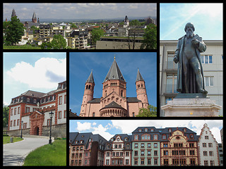 Image showing Mainz landmarks collage