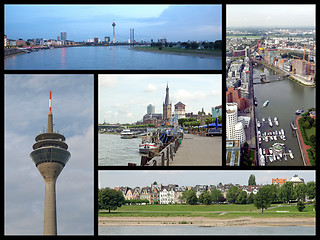 Image showing Duesseldorf landmarks collage