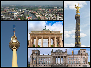 Image showing Berlin landmarks collage