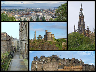 Image showing Edinburgh landmarks collage