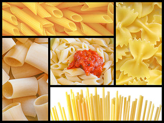 Image showing Pasta collage