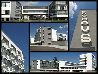 Image showing Bauhaus Dessau landmarks collage