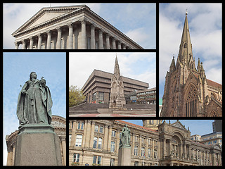 Image showing Birmingham landmarks collage