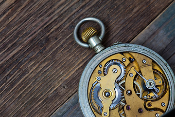 Image showing vintage pocket watches. back side