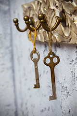 Image showing Two vintage keys