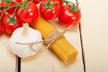 Image showing Italian basic pasta ingredients