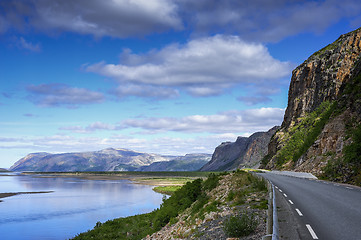 Image showing tana river, finnmark, norway