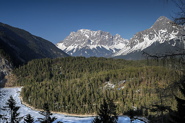 Image showing mountain view from the alps