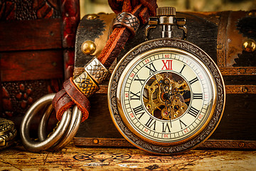 Image showing Vintage pocket watch