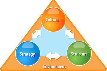 Image showing Strategy Culture Structure business diagram illustration