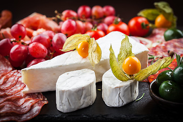 Image showing Antipasto dinner platter 