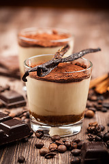 Image showing Delicious tiramisu dessert