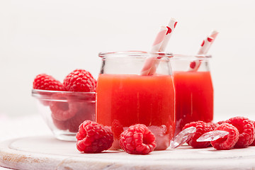 Image showing Raspberry smoothie