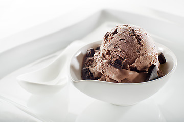 Image showing Chocolate ice cream