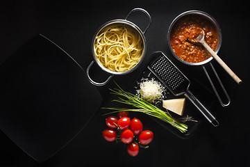 Image showing Spaghetti with bolognese sauce