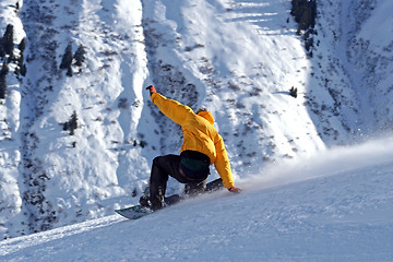 Image showing Snowboarder