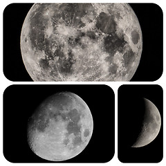 Image showing Moon set